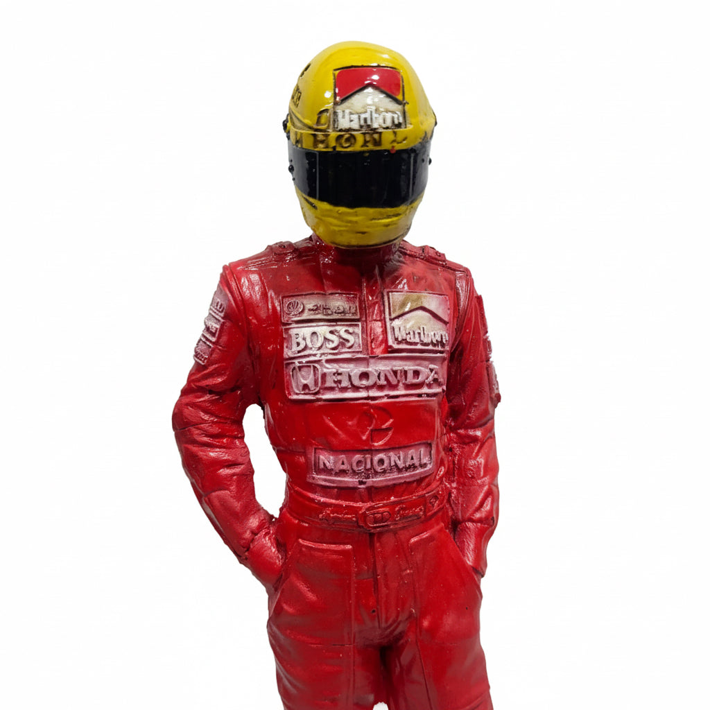BONECO AYRTON SENNA 32CM - RESINA PREMIUM