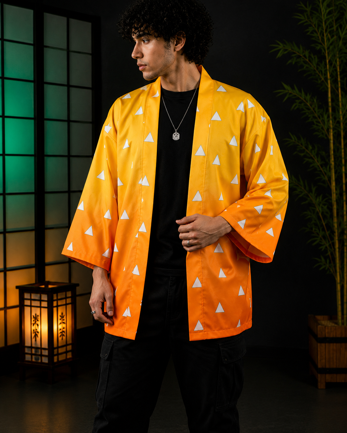 HAORI - KIMONO ZENITSU FORRADO - DEMON SLAYER
