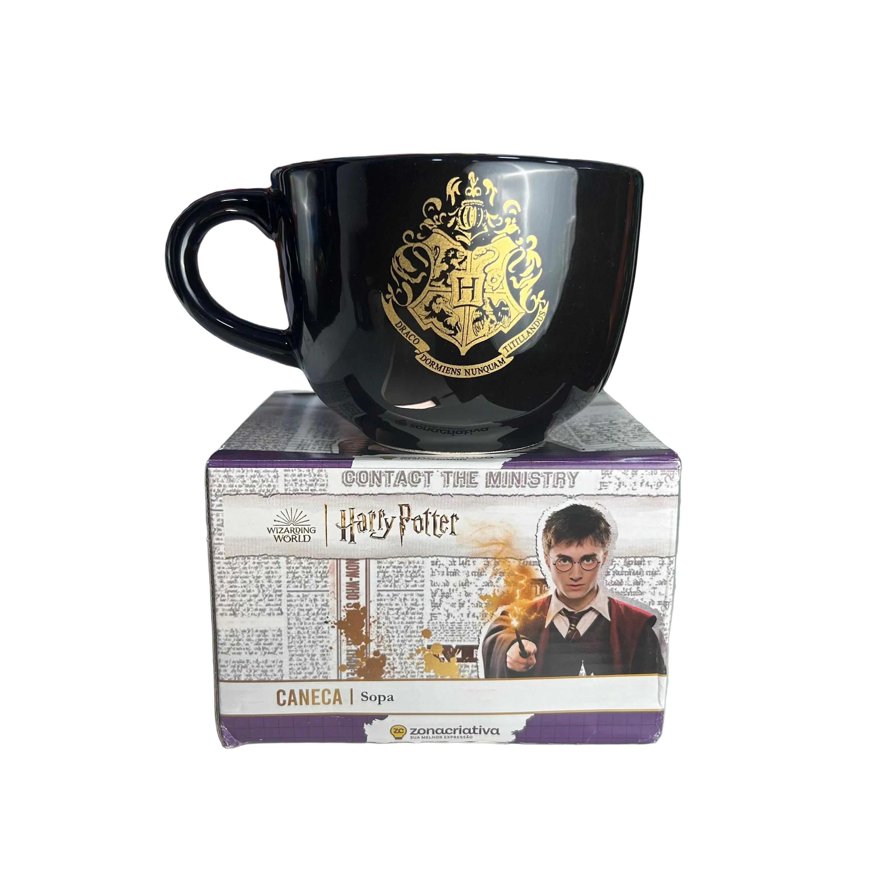 CANECA DE SOPA HOGWARTS - HARRY POTTER 600ML
