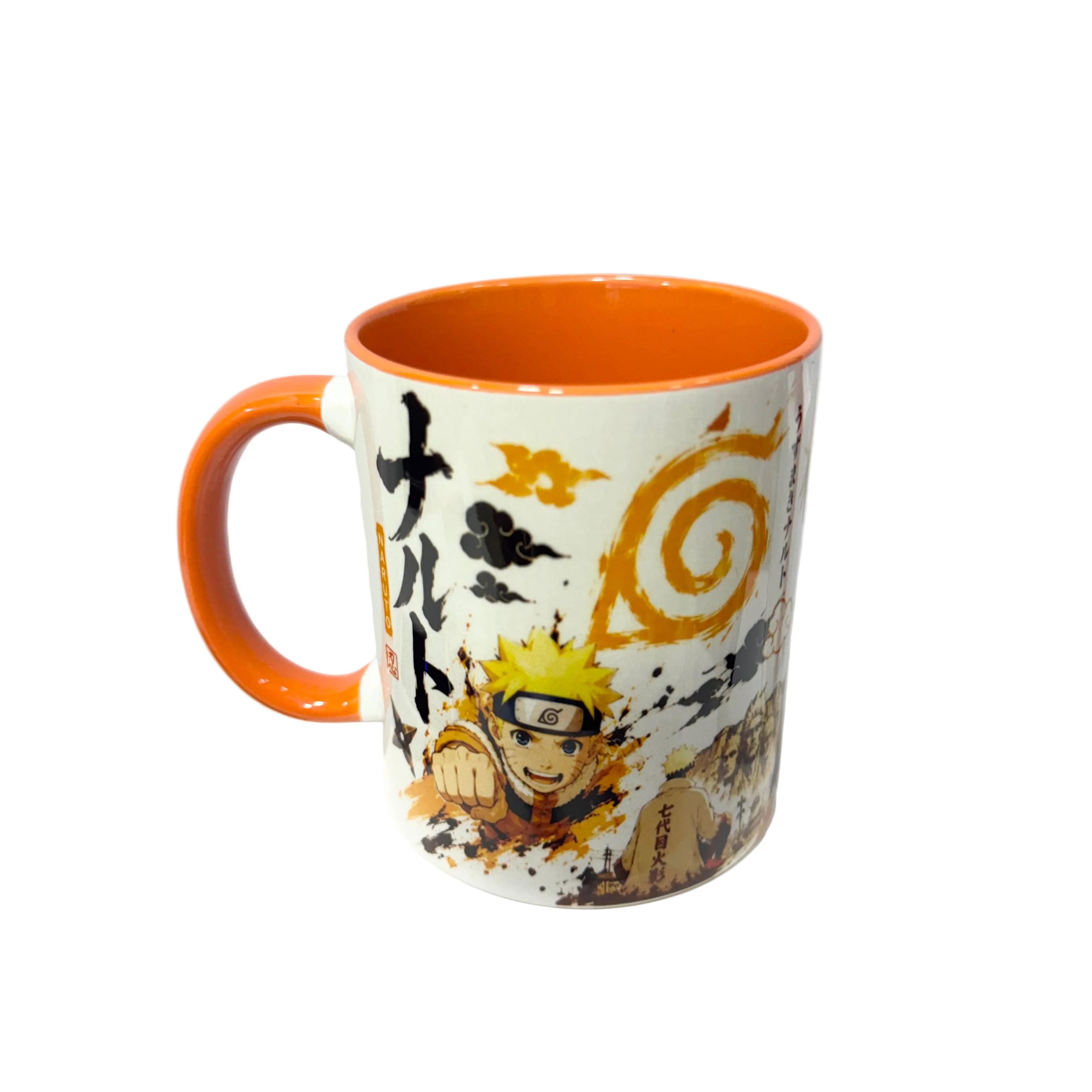 CANECA PREMIUM NARUTO 350ML - BRANCA E LARANJA
