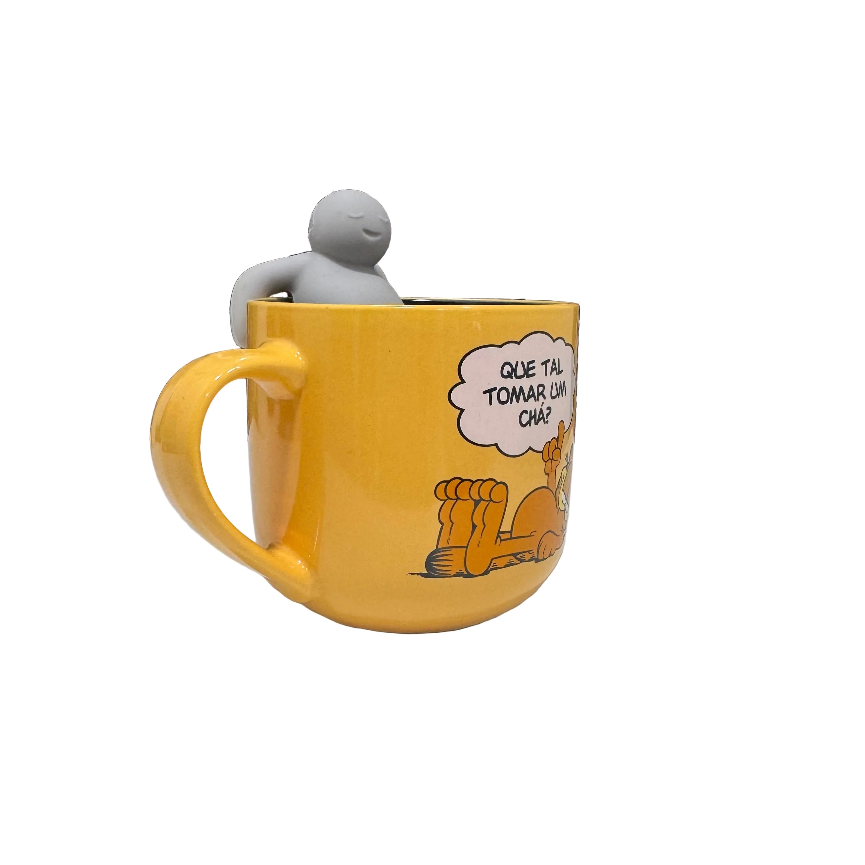 CANECA GARFIELD 400ML COM DIFUSOR DE CHÁ - ZONACRIATIVA