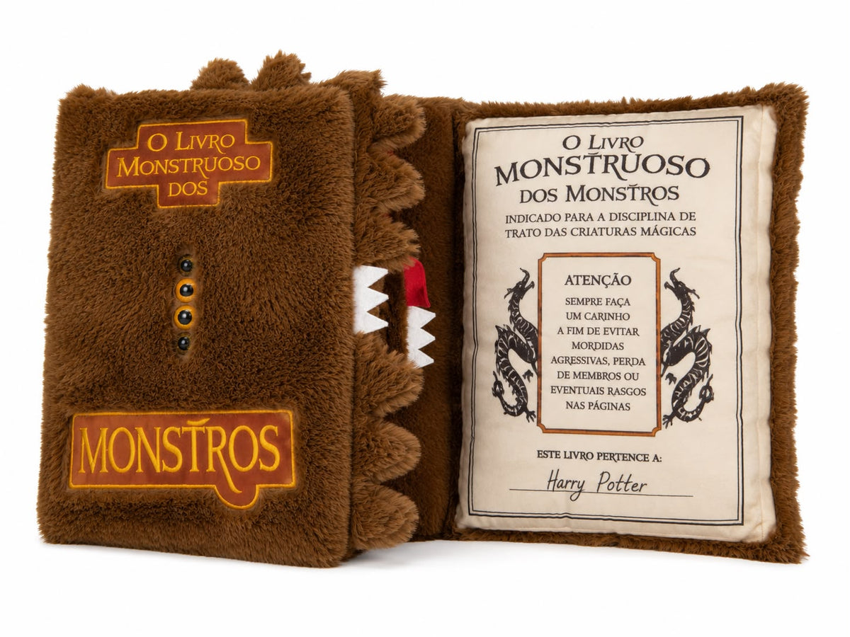 ALMOFADA LIVRO MONSTRUOSO DOS MONSTROS 40CM - HARRY POTTER