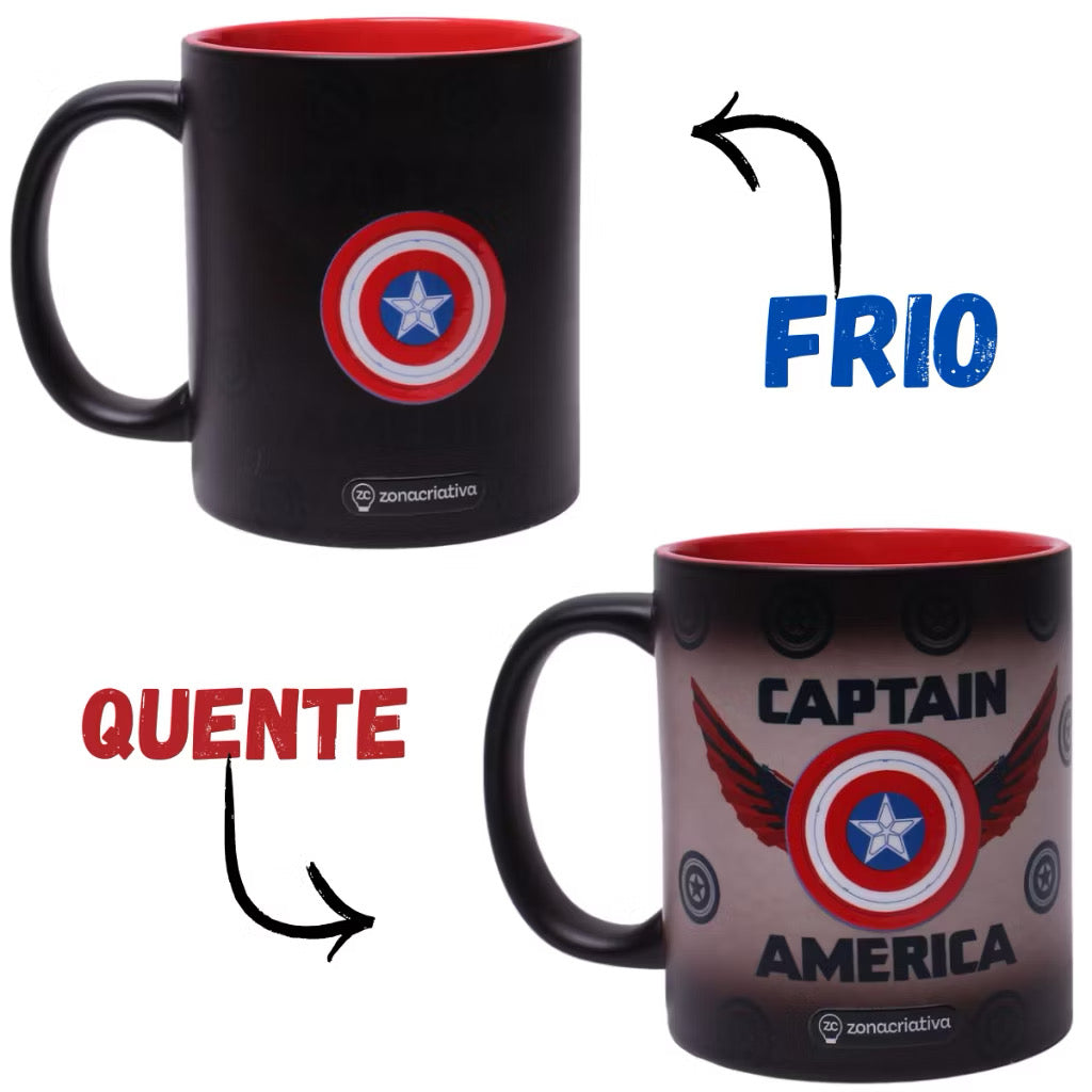 CANECA MÁGICA CAPITÃO AMÉRICA NEW WORLD ORDER 300ML – MARVEL
