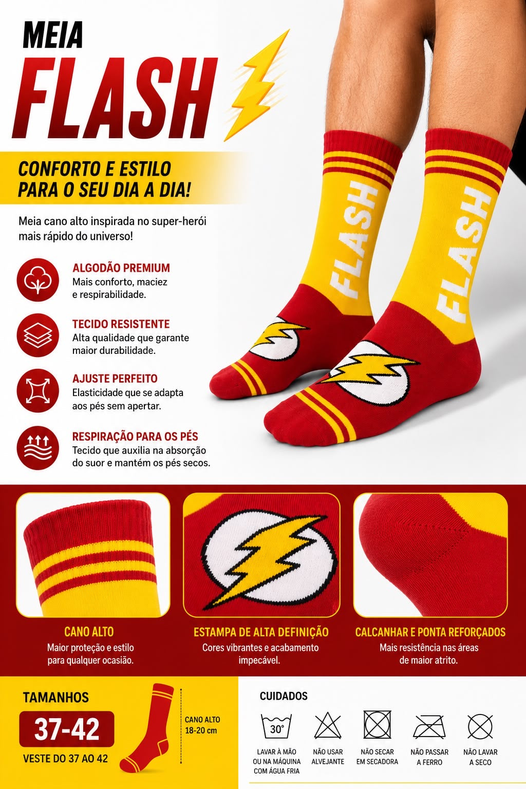 MEIA FLASH - DC COMICS