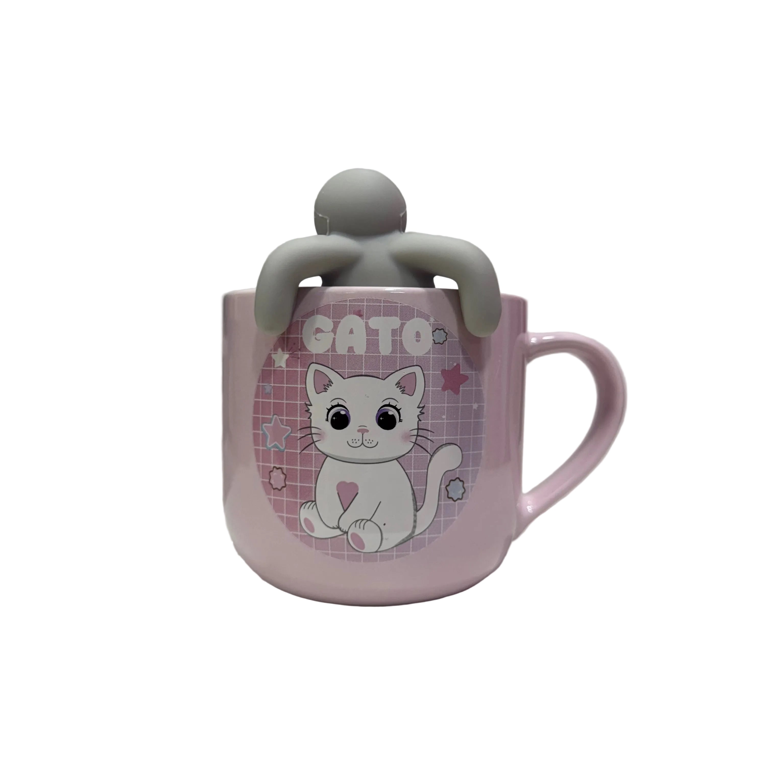 CANECA COM INFUSOR GATOLINO – ZONACRIATIVA