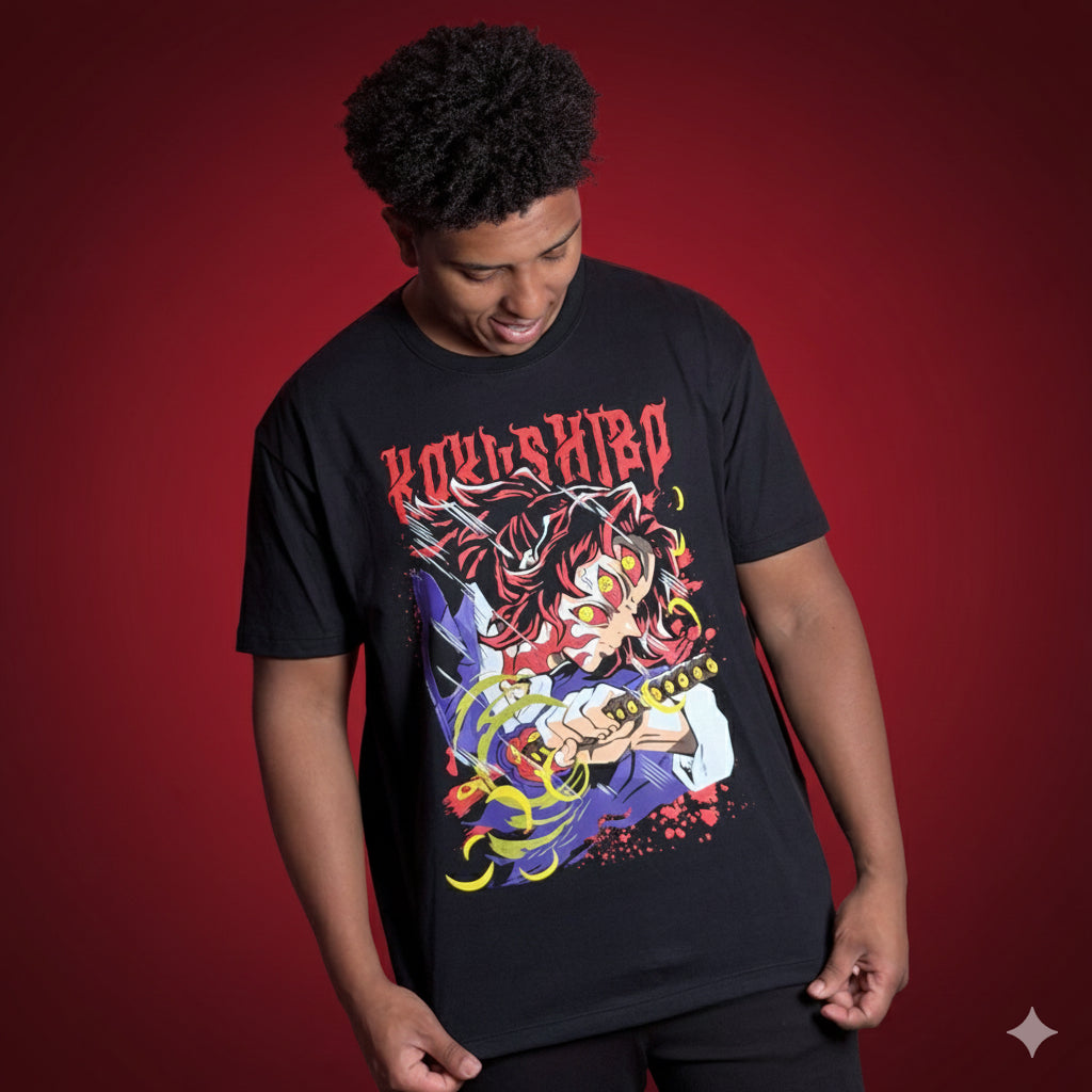 CAMISETA KOKUSHIBO - KIMETSU NO YAIBA