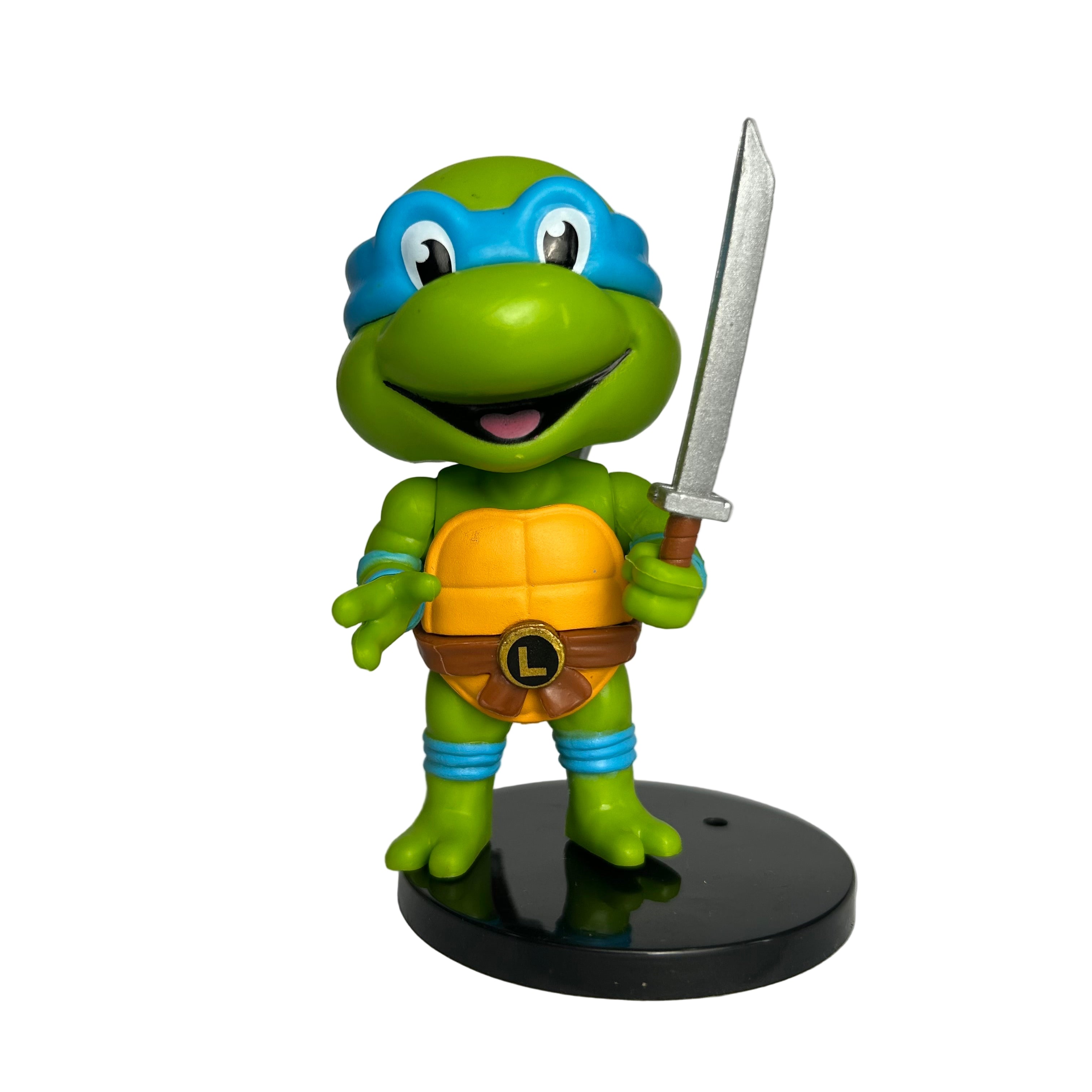 ACTION FIGURE LEONARDO SORRINDO 9CM - TARTARUGA NINJA