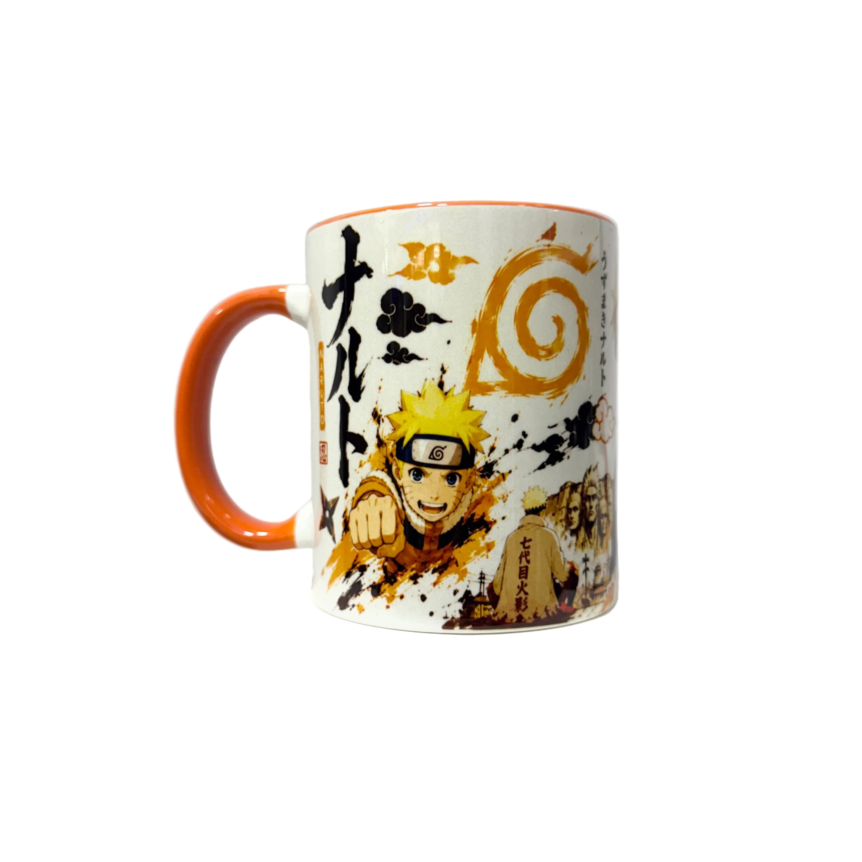 CANECA PREMIUM NARUTO 350ML - BRANCA E LARANJA