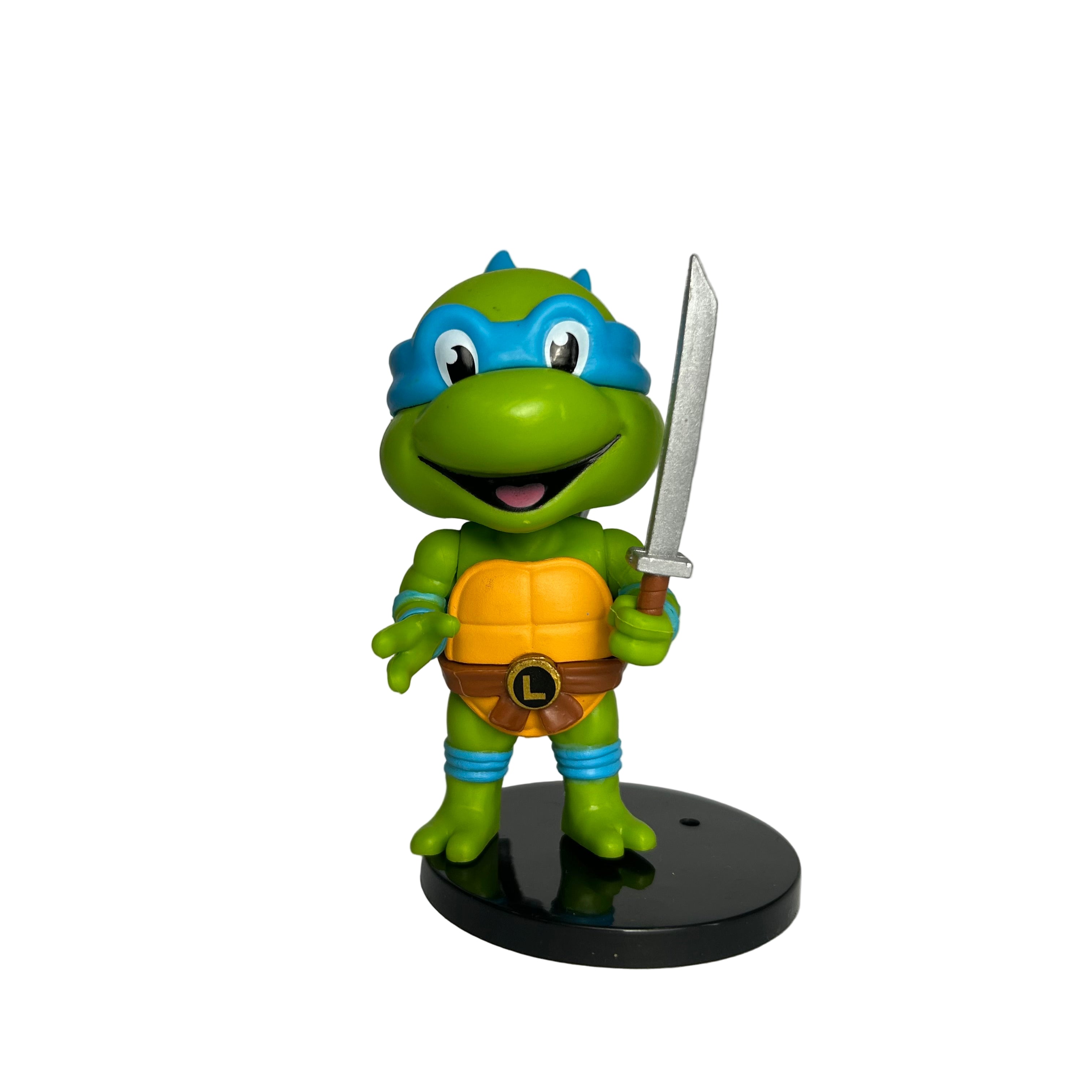 ACTION FIGURE LEONARDO SORRINDO 9CM - TARTARUGA NINJA