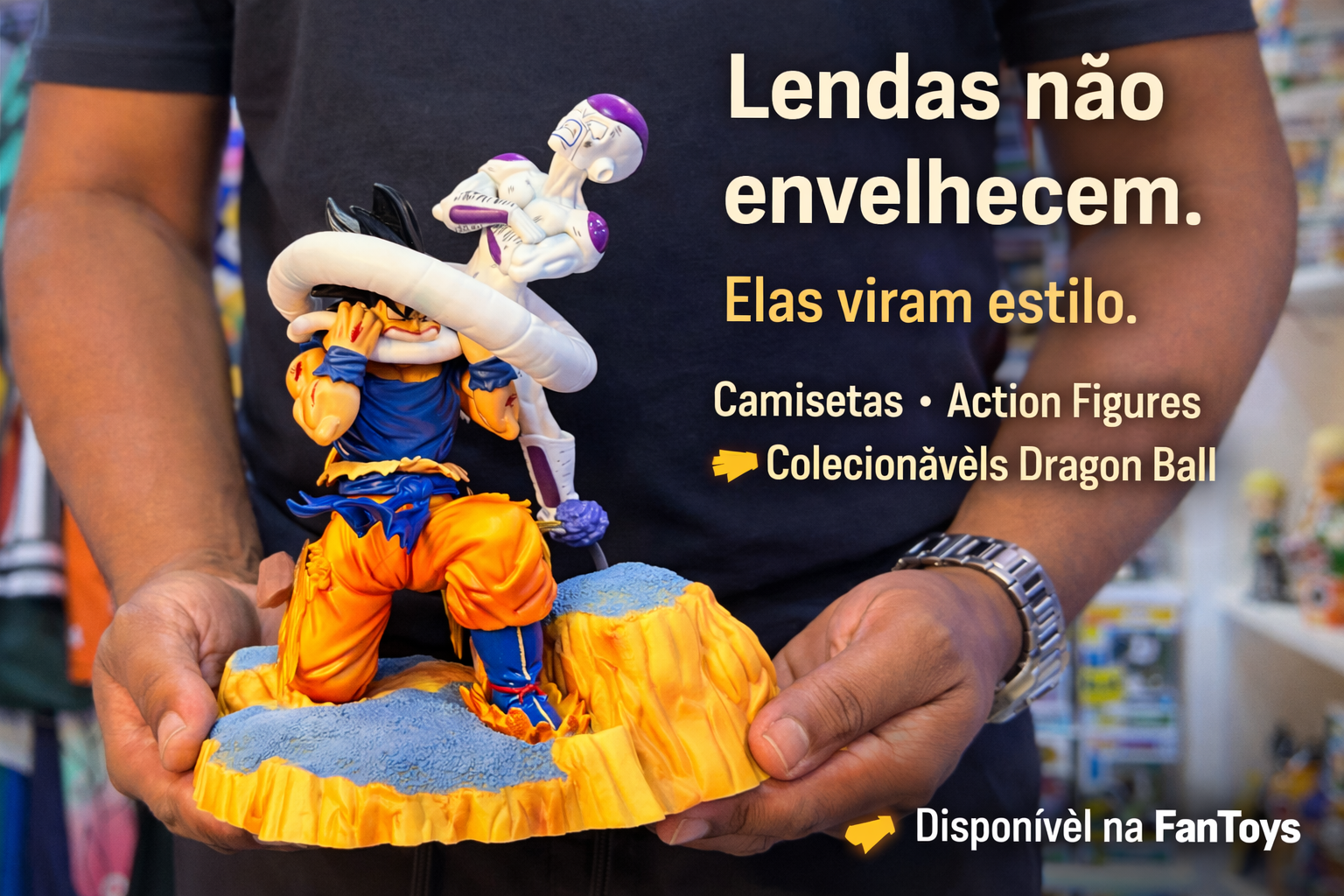 ACTION FIGURE GOKU E FREEZA 23cm - DRAGON BALL