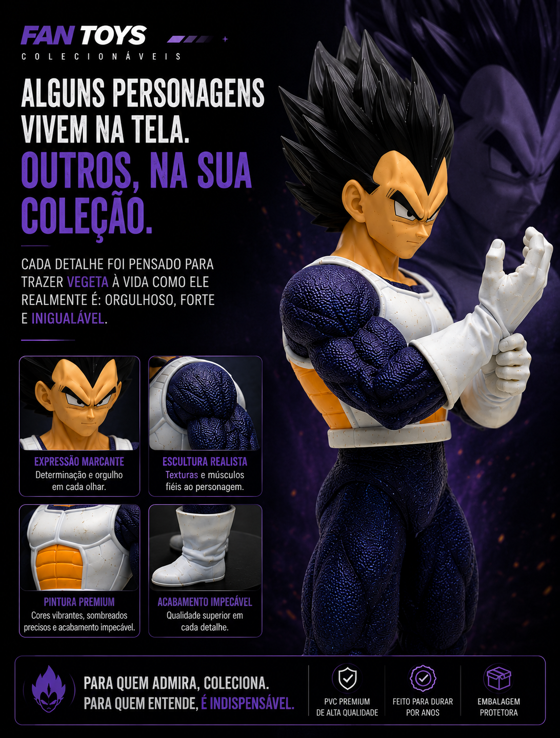ESTATUETA VEGETA 30CM - DRAGON BALL