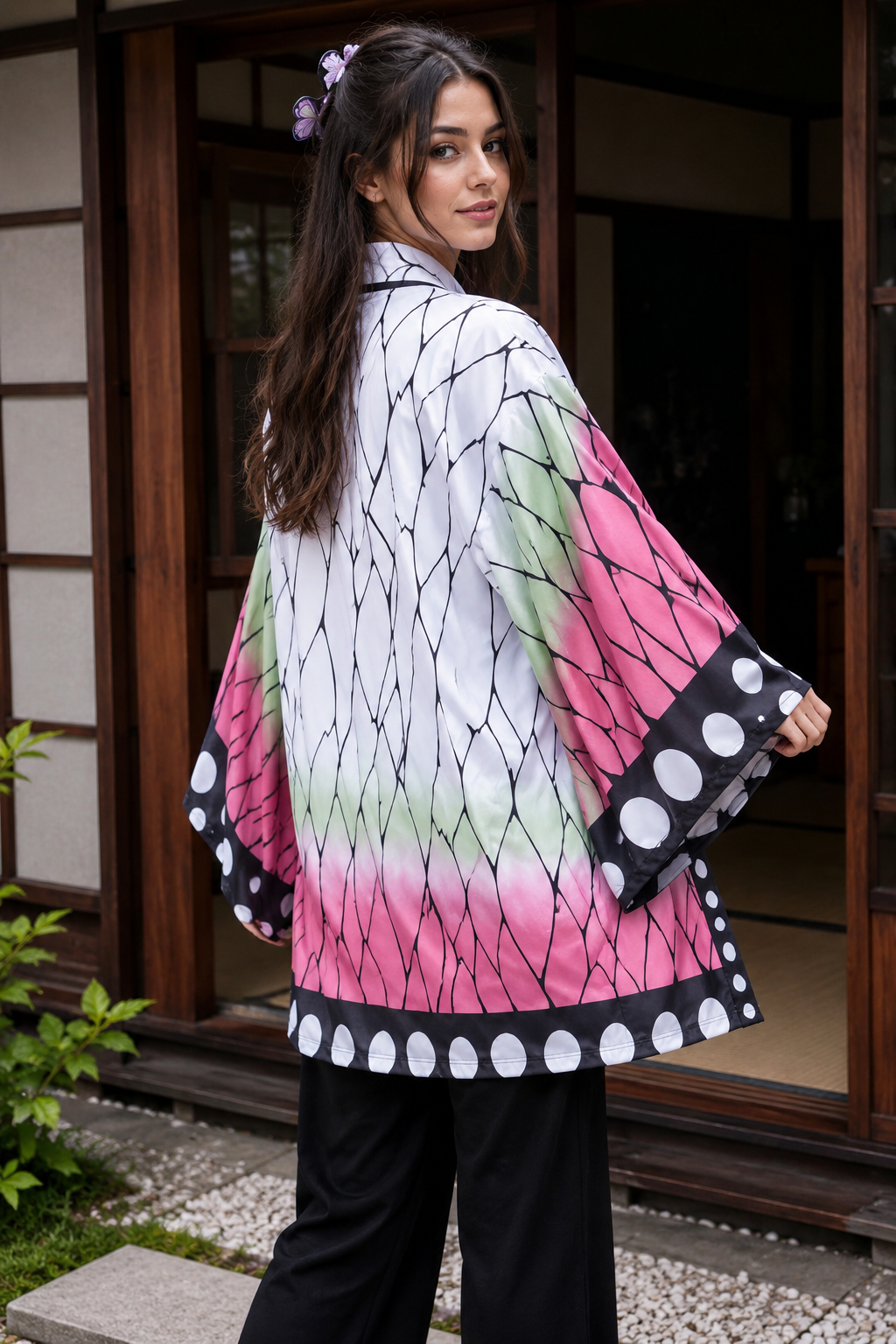 HAORI - KIMONO FORRADO SHINOBU -  DEMON SLAYER