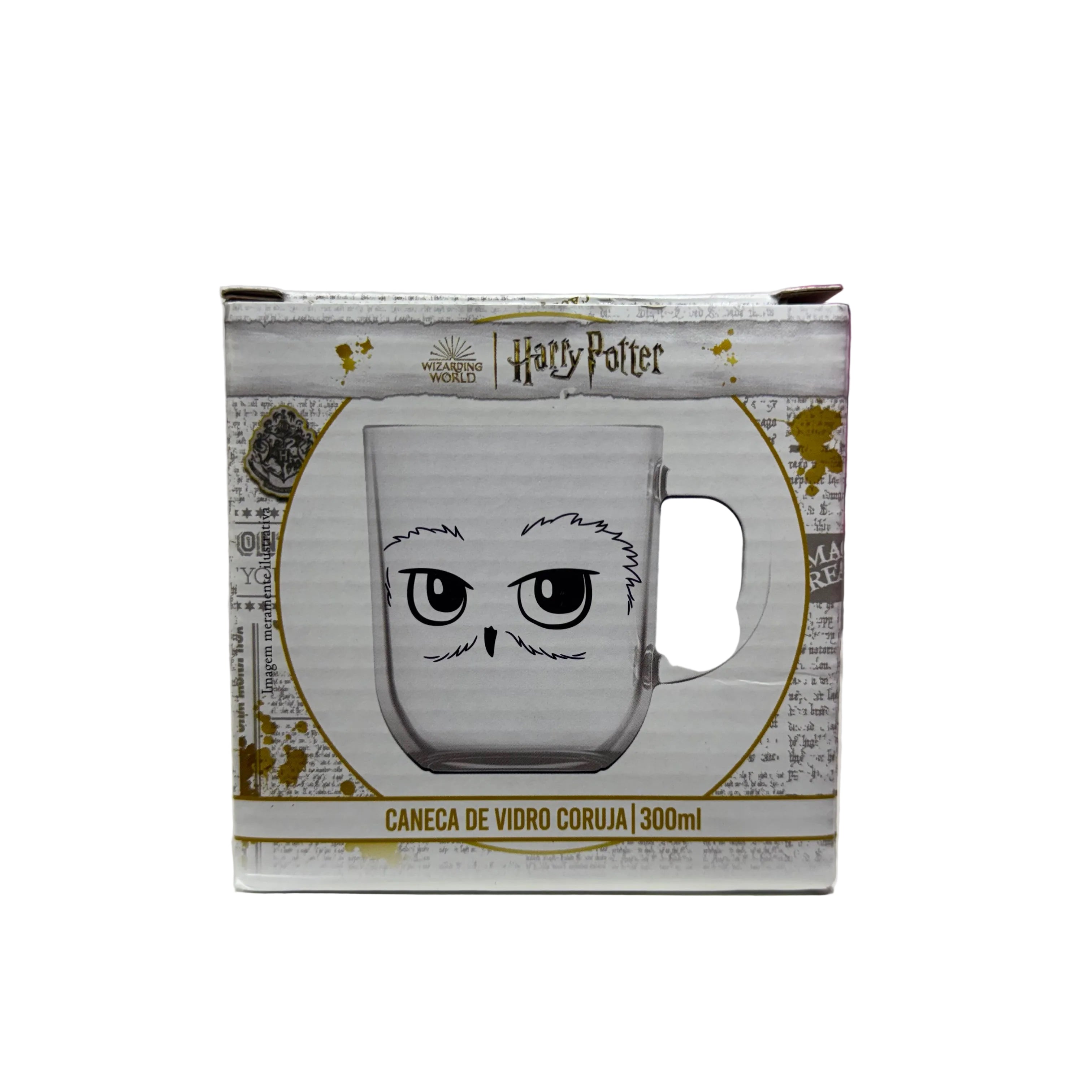 CANECA EM VIDRO EDWIGES 250ML - HARRY POTTER