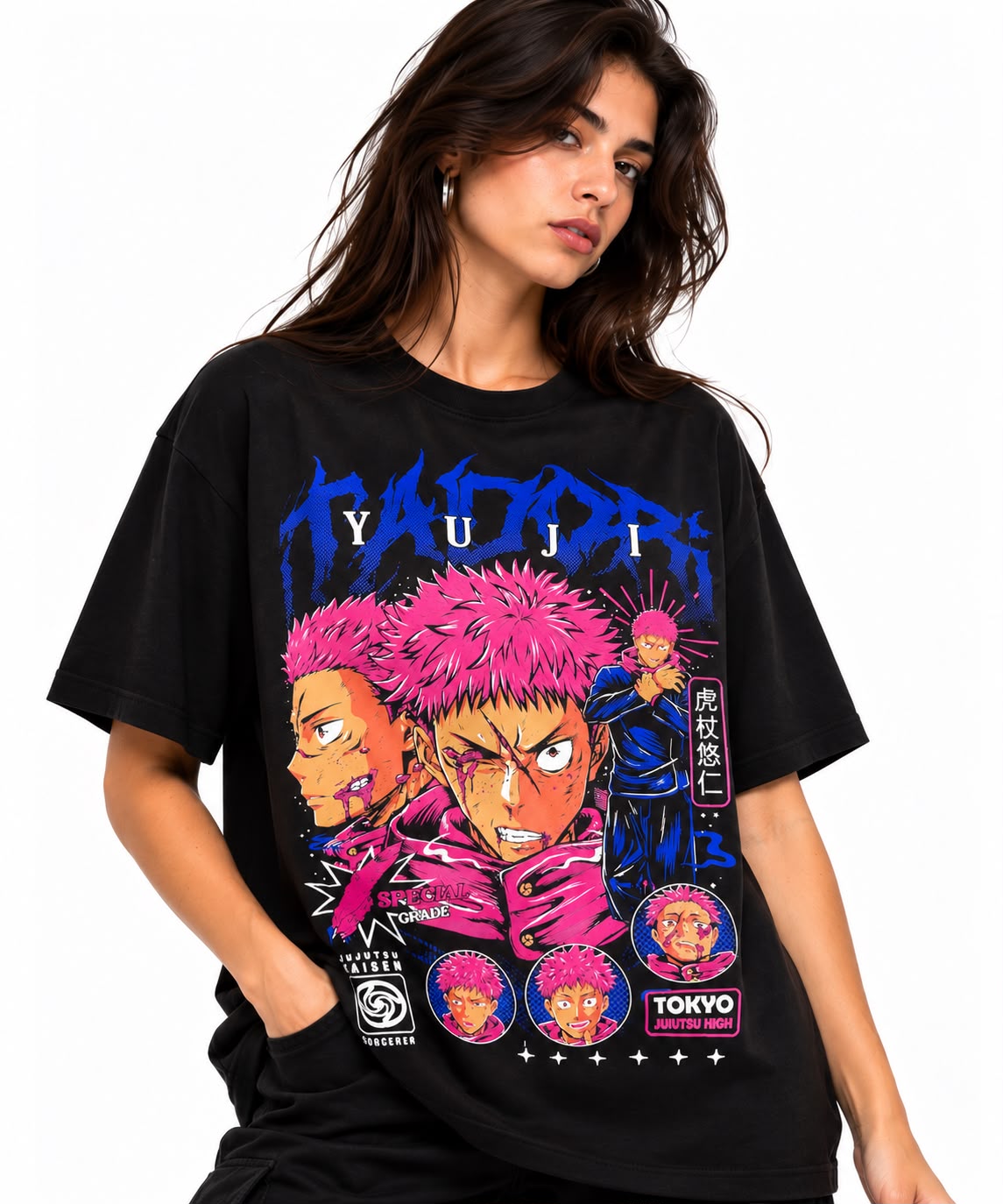 CAMISETA YUJI ITADORI - JUJUTSU KAISEN