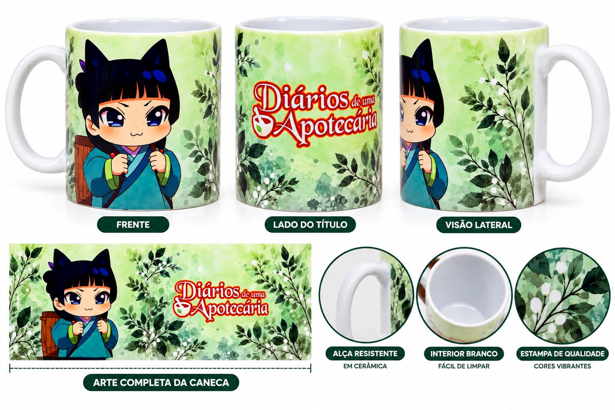 CANECA MAOMAO 325ML - DIÁRIOS DE UMA APOTECÁRIA