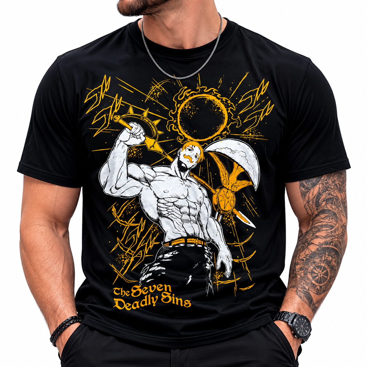 CAMISETA ESCANOR - NANATSU TAIZAI 7 PECADOS CAPITAIS
