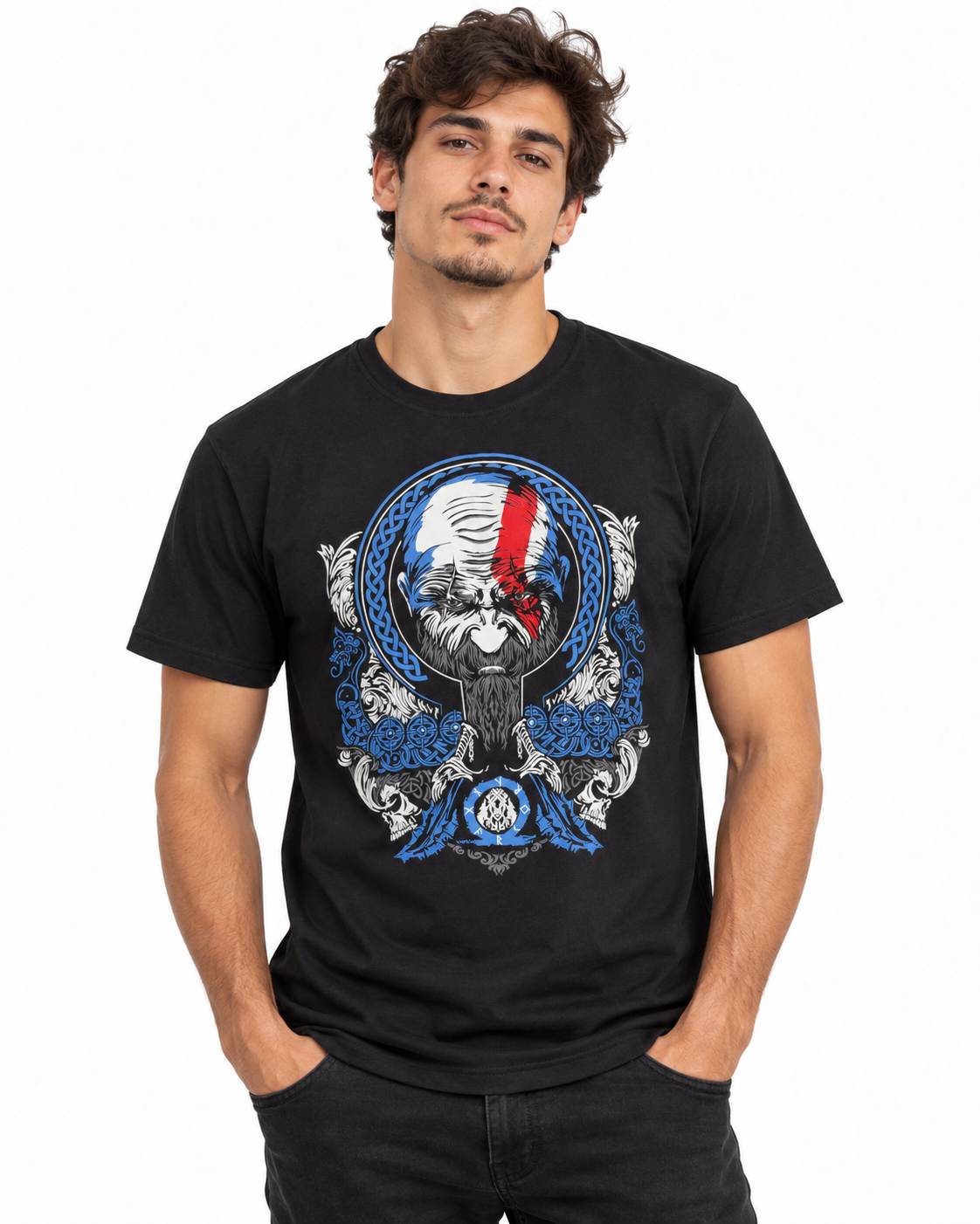 CAMISETA KRATOS GOD OF WAR - 100% ALGODÃO