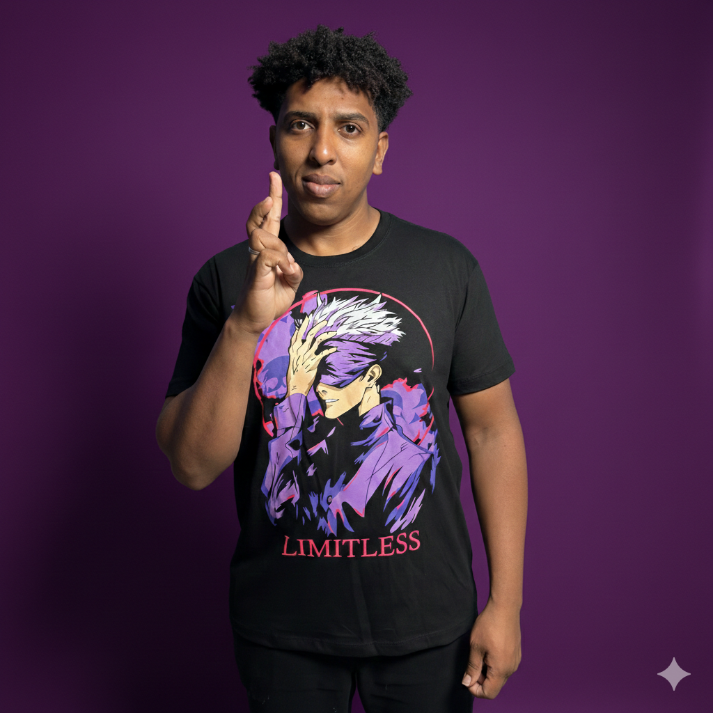 CAMISETA SATORU GOJO