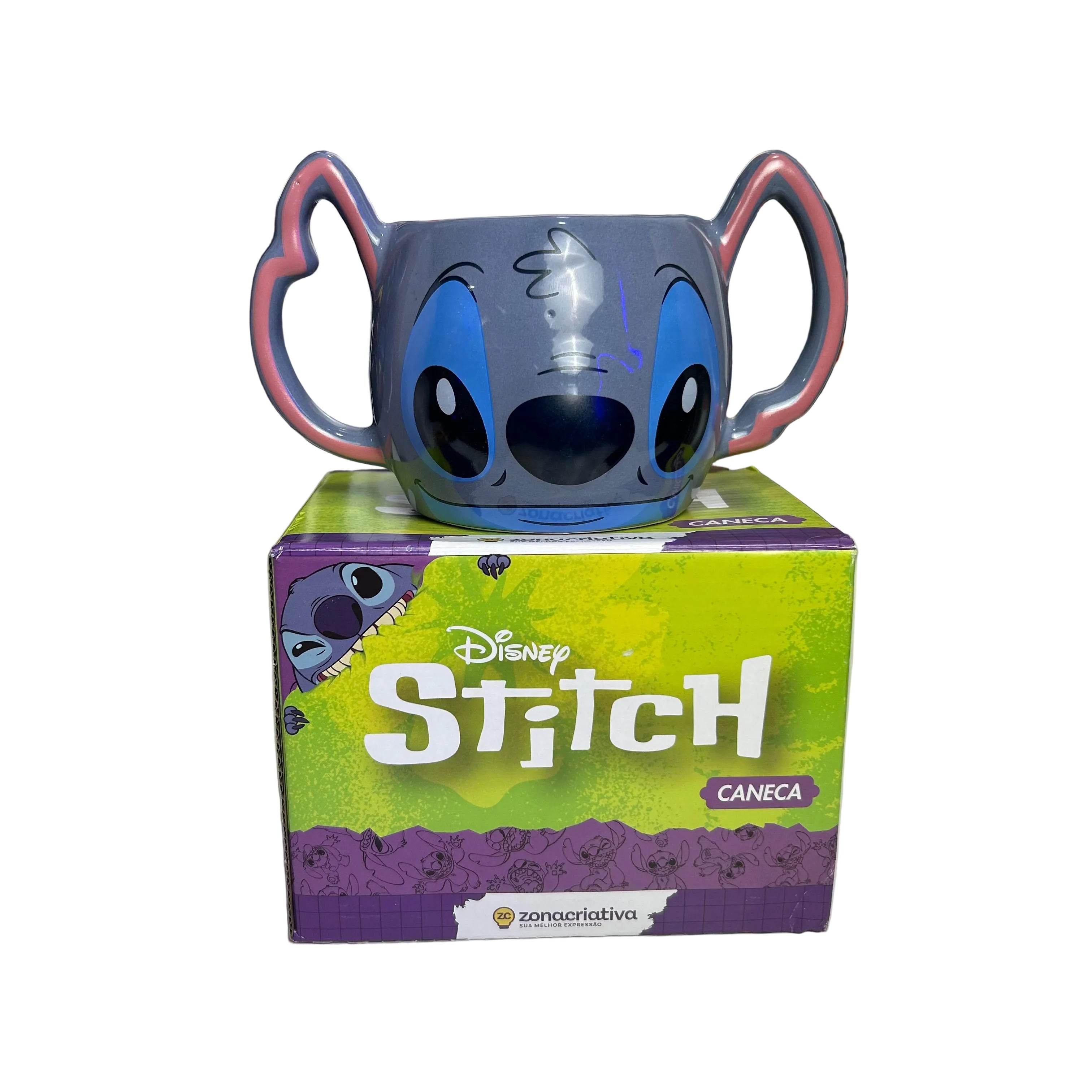 CANECA ORNAMENTO STITCH 550ML ZONACRIATIVA