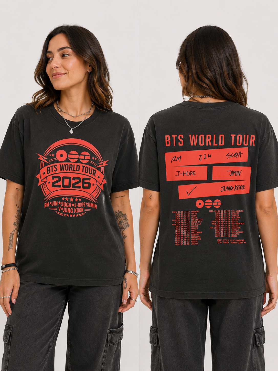 CAMISETA BTS - WORLD TOUR ARIRANG