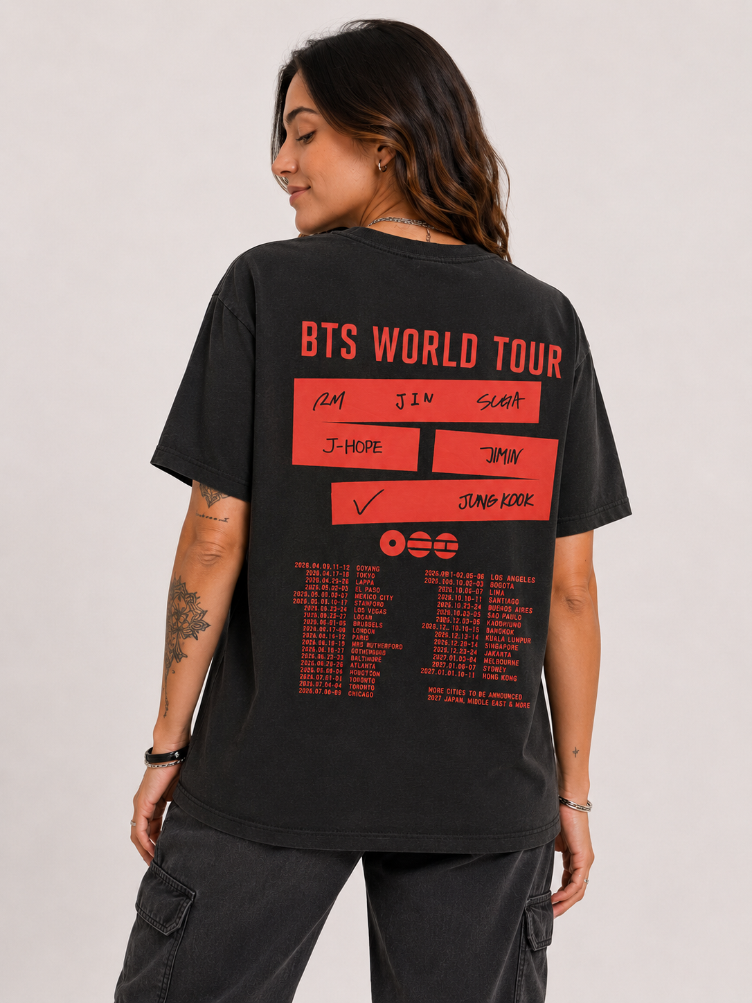 CAMISETA BTS - WORLD TOUR ARIRANG