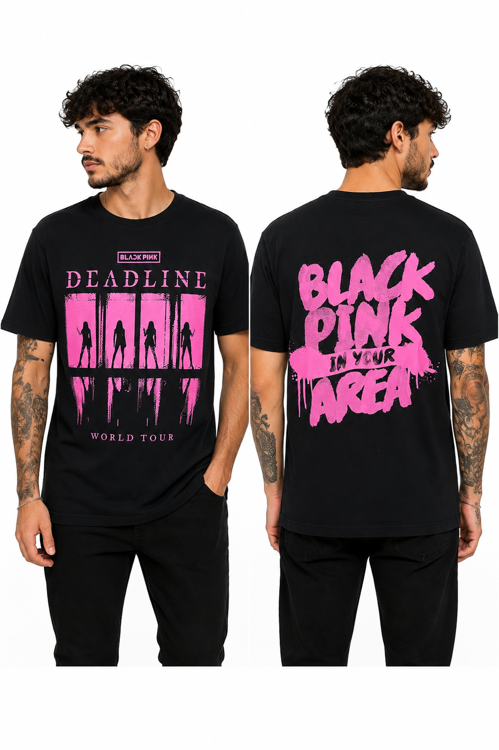 CAMISETA BLACK PINK - 100% ALGODÃO