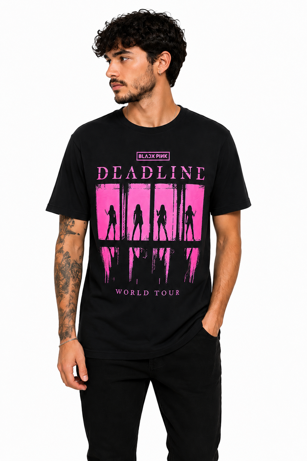 CAMISETA BLACK PINK - 100% ALGODÃO
