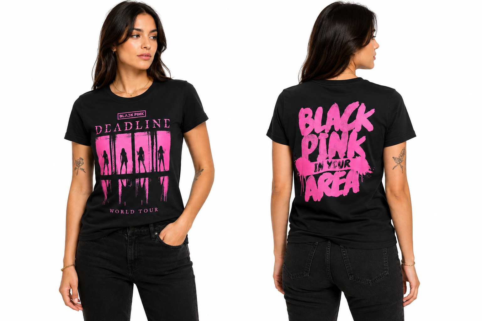CAMISETA BLACK PINK - 100% ALGODÃO