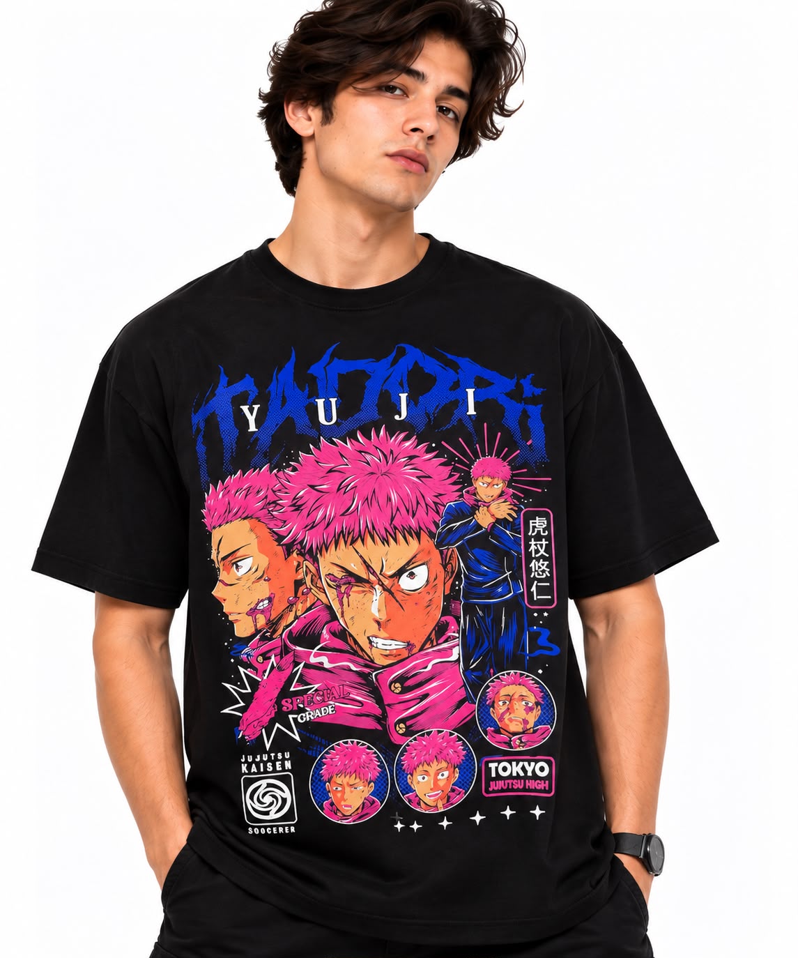 CAMISETA YUJI ITADORI - JUJUTSU KAISEN