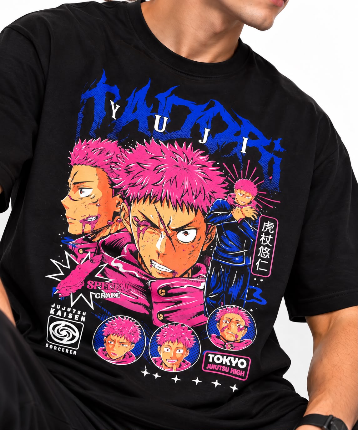 CAMISETA YUJI ITADORI - JUJUTSU KAISEN