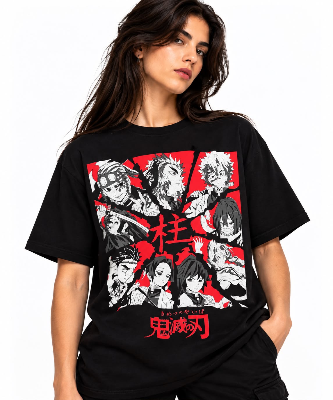 CAMISETA HASHIRAS - DEMON SLAYER 100% ALGODÃO