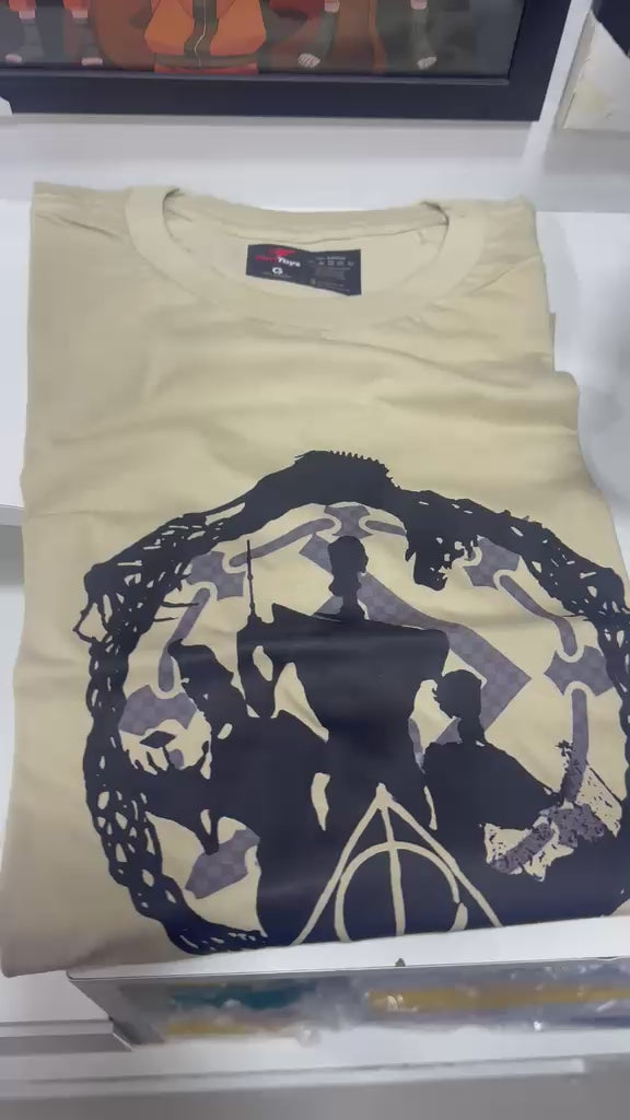 CAMISETA HARRY POTTER RELIQUIAS DA MORTE UNISSEX - 100% ALGODÃO FIO 30.1