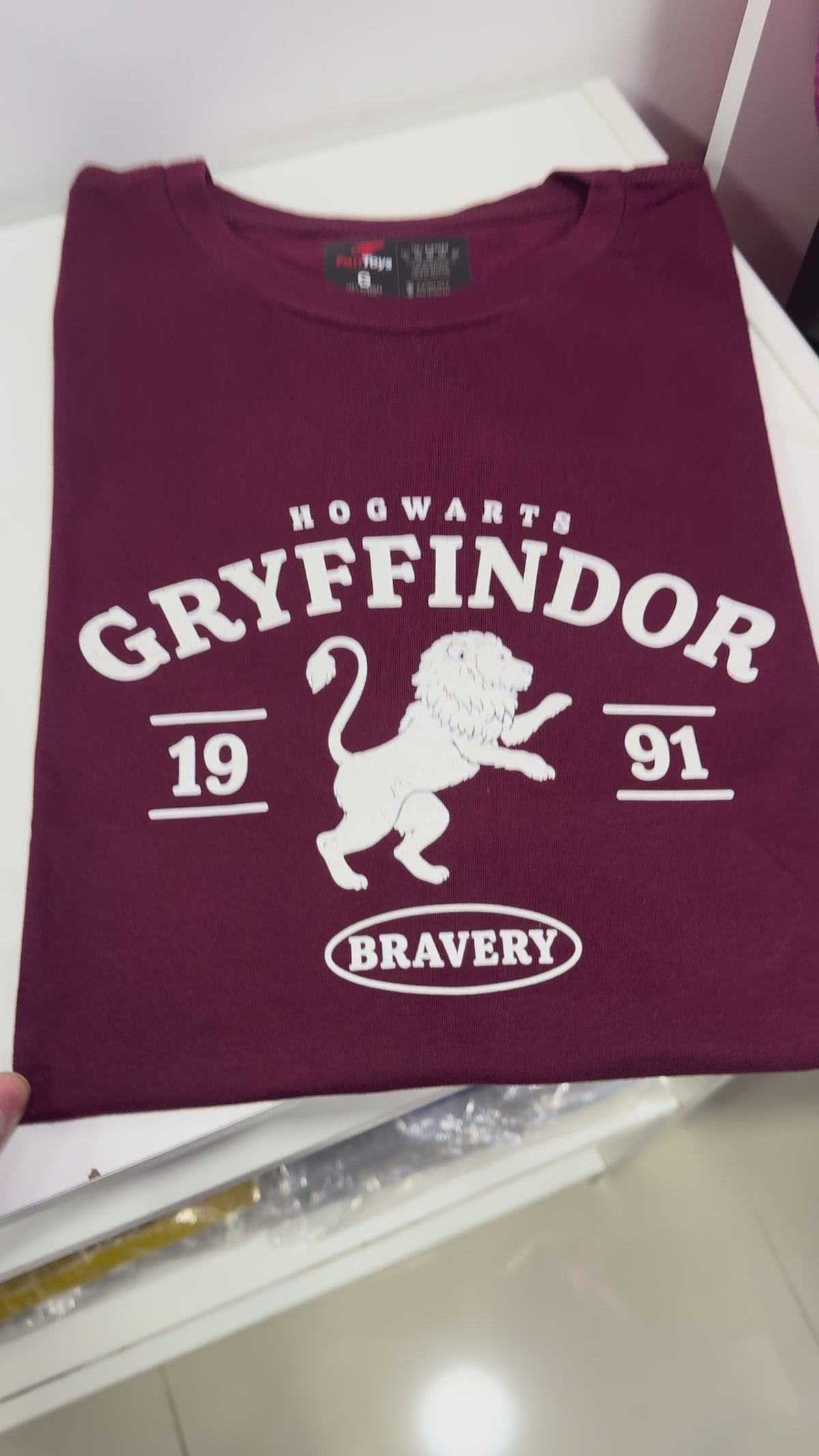 CAMISETA GRIFINÓRIA HARRY POTTER - 100% ALGODÃO
