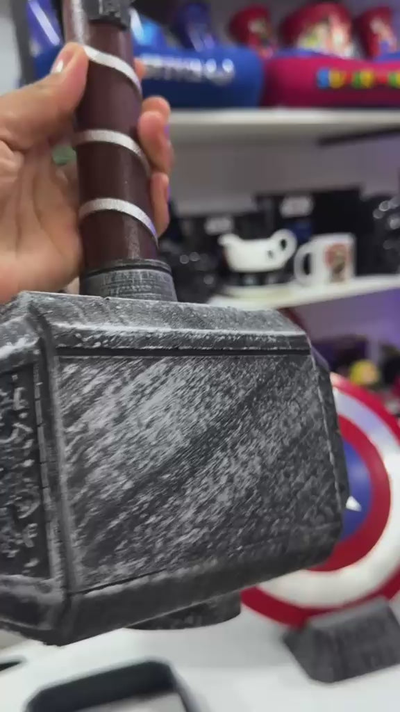 Kit Premium Martelo Do Thor E Escudo Do Capitão América 30cm - Marvel